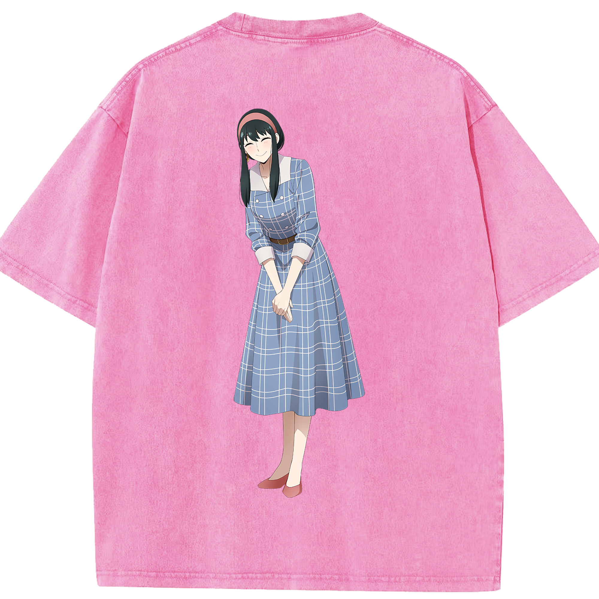 （画像用） SPY×FAMILY间谍家家酒 綿100% ヴィンテージ風 半袖Tシャツ（背面プリント）